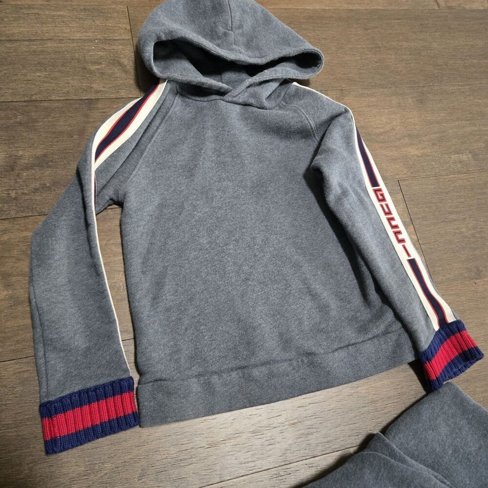 Gucci Logo Boys Tracksuit Set Oufit Size 6 - Picture 6 of 13